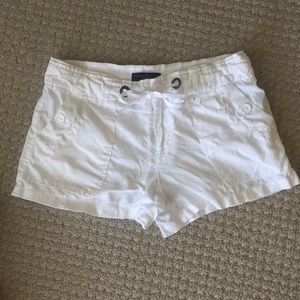 Sanctuary White Linen Shorts